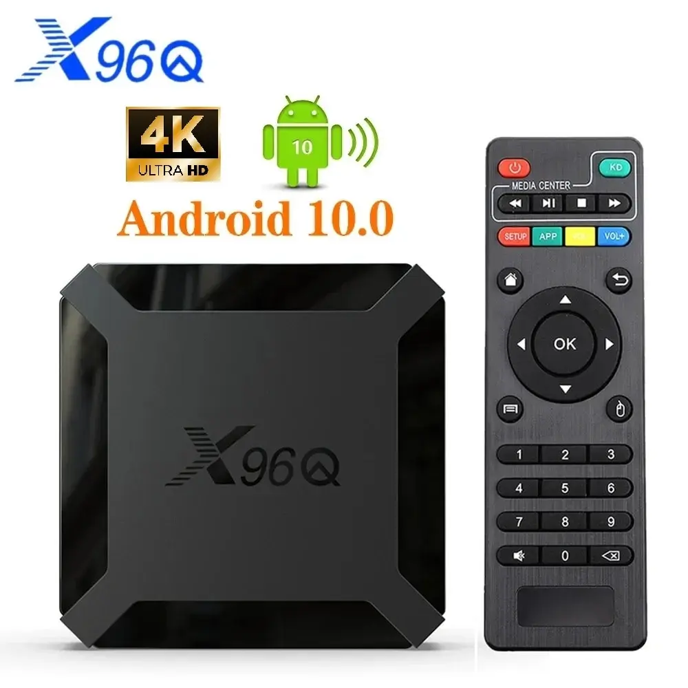 X96Q 2GB 16GB 안드로이드 10.0 TV 박스 Allwinner H313 쿼드 코어 4K 2.4G Wifi Google 플레이어 Youtube X96 1GB 8GB 셋톱 박스