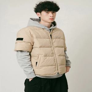 경량 반소매 다운 재킷 여성용 봄 가을 겨울 외투 화이트 덕 다운 조끼 커플용 시즌 외 스타일