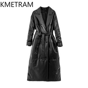 화이트 거위 정품 가죽 퍼퍼 자켓 여성 의류 진짜 양피 롱 다운 코트 겨울 루스 자켓 2024 пуховик