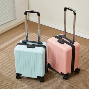 작은 4인치 기내용 캐리어 가방, 콤비네이션 자물쇠, 휴대용 여행 가방, 패셔너블한 ABS 소재, 유니버설 지퍼 휠