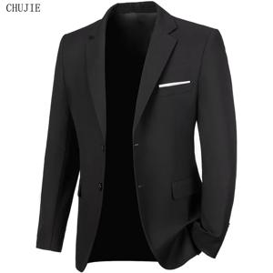 남성 정장 블레이저 수트 재킷 스트레치 원단 오피스룩 웨딩 슬림핏 얇은 남성 캐주얼 2025 스포츠 고품질