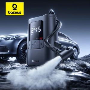 새로운 베이스어스 GoTrip VA1 Pro/Max 차량용 에어펌프 7500mAh 에어 컴프레서 휴대용 타이어 공기 주입기 (오토바이, 자전거, 공, 자동차용)