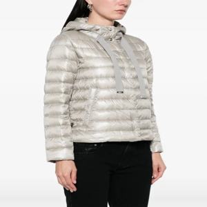 2025H 신상 무지 드로스트링 후드 기질 출퇴근용 가볍고 얇은 다운 자켓