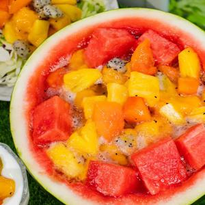 대용량1kg구성!! 화채에 넣어먹으면 최고..☆ 콰트로 열대과일 4종!!