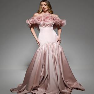 맞춤형 주니어 브라이드메이드 드레스 Ypmwzx 바테알 머메이드 플로어 길이 칵테일 파티 가운