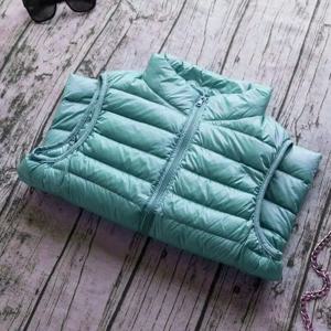봄 가을 여성용 경량 패딩 조끼 화이트 덕 다운 베스트 따뜻한 겨울 슬림 민소매 조끼 여성 휴대용 아우터