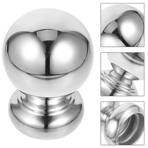 2개입 플로팅 장식 볼 38mm 스테인리스 스틸 난간 볼 계단 데크 난간 금속 난간 장식품