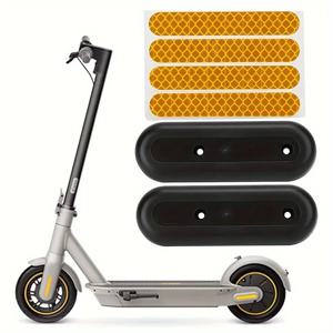 전기 스쿠터 휠 허브 커버 보호 쉘 및 반사 스티커, Ninebot MAX G30, 1 세트