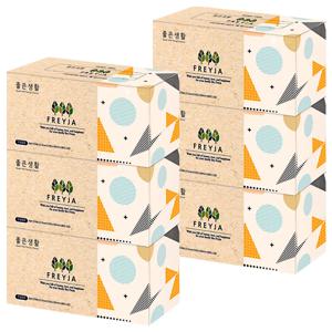 좋은생활 프레이야 미용티슈 270매 6개 각티슈 갑티슈