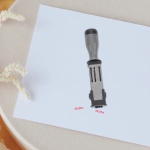 21Mm 휴대용 날짜 스탬프 소재 휴대용 PP 철 파일 액세서리 선물 가방에 대한 경량 매일 사용 스탬퍼 수제