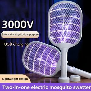 Xiaomi 3000V 전기 모기채 2-In-1 충전식 모기채 다기능 가정용 자동 모기채
