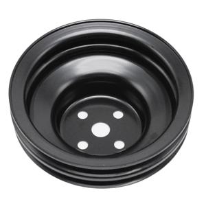 포드 스몰 블록 260 289& 351W 엔진용 자동차 워터 펌프 풀리 - 블랙 스틸 2 그루브 디자인 1965-1969년식 8975BK 호환