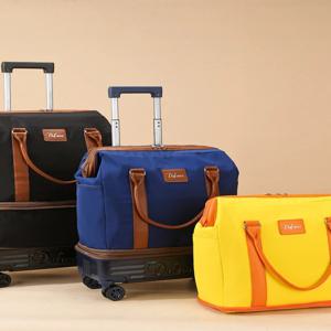 대용량 적층형 기내용 캐리어 바퀴 가방 학생용 신학기 여행 가방 옥스포드 천 스포츠 스타일 핸드백