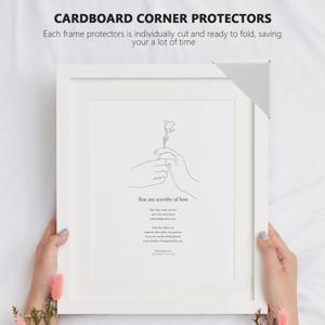100개입 종이 모서리 보호대 조절 가능한 액자 모서리 가드 사진 액자 배송 보관 보호용