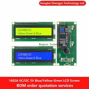 LCD1602 1602 LCD 모듈, 블루, 옐로우 스크린, 그린 스크린, 16x2 문자 LCD 디스플레이, PCF8574 IIC I2C 인터페이스, 아두이노용 5V
