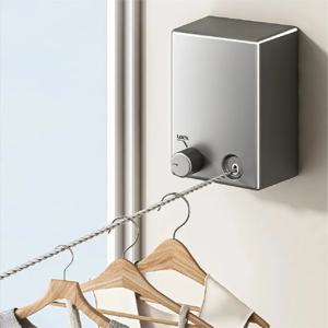 수납형 빨랫줄 스테인리스 스틸 풀아웃 빨래 건조기 로프 공간 절약형 가정용 빨래 건조대