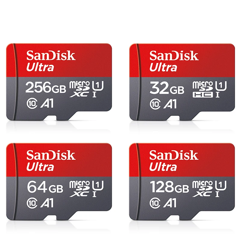 TFcard 64GB 16GB 32GB 메모리 카드 128GB 클래스 10 Microsd SD 카드 100 메가바이트/초 UHS-I A1 카드 + 전화/PC 표준 배송용 어댑터
