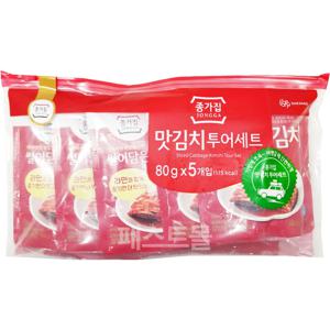 종가 맛김치 투어세트(80g X 5개입) 400g