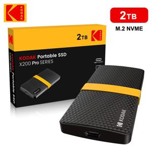 Kodak 휴대용 SSD Type-C USB3.1 모바일 외장형 솔리드 스테이트 드라이브 PSSD 256GB 512GB 1TB 2TB 노트북 Destops PS5 PS4 XBOX TV