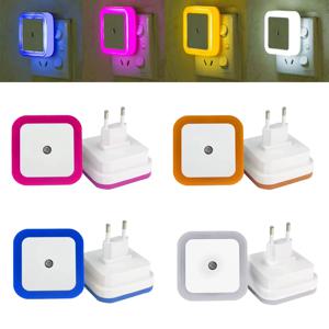 LED 야등 미니 귀여운 사각형 제어 110V 220V 계단 구미 자동 감지 침대 옆 침실 조명등 도서등
