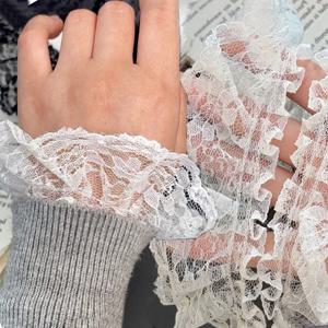 6CM 와이드 핫 자수 화이트 블랙 3D 꽃 레이스 FabricTrim 리본 DIY 바느질 아플리케 칼라 드레스 웨딩 Guipure 장식