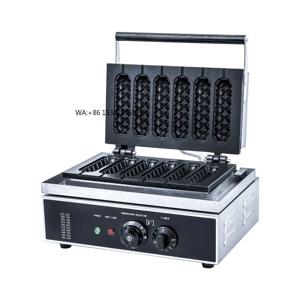 고품질 바삭한 스틱 와플 메이커 상업용 팬케이크 메이커 균일 가열 효율적인 논스틱 코팅 와플 메이커 기계