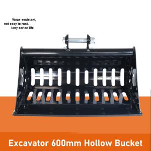 미니 굴삭기 600mm 중공 버킷, 소형 굴삭기 버킷, 소형 굴삭기 버킷 액세서리, 1-3톤 미니 굴삭기에 적합