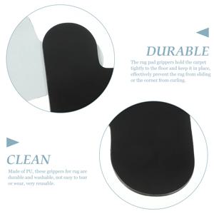 카펫용 미끄럼 방지 패드 스티커 그립 코너 보호대 12개 하드우드 타일 바닥 매트