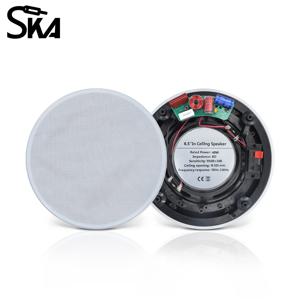 동축 천장 스피커 6.5인치 40W 플러시 마운트 인월 천장 스피커 홈 사운드 오디오 시스템 실내 영화관 호텔용