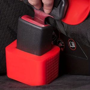 1PC 버클 자동차 안전 벨트 가드 안전 벨트 홀더 내구성 실리콘 소재 자동차 액세서리 안전 커버 어린이에게 적합