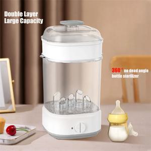 7L 아기 전기 스팀 젖병 소독기 젖병 소독기 우유 워머 전기 어린이 젖병 소독기 타이머 포함