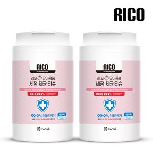 리꼬 유아용품 장난감 세정 제균 소독티슈 통형 150매 x 2개