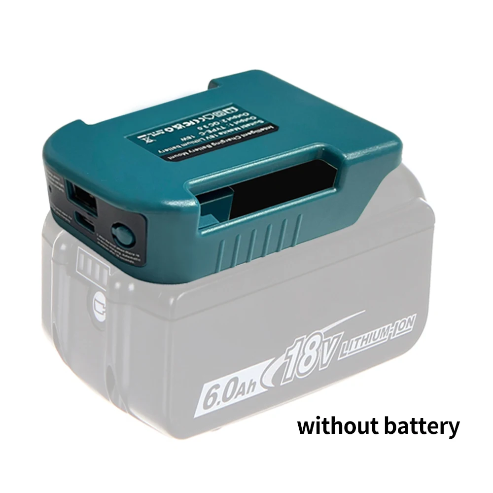마키타 18V&40V용 1개, USB 및 타입-C 배터리 홀더 포함, 마키타 배터리 BL1840 BL1850 BL1860 충전기 어댑터 충전용