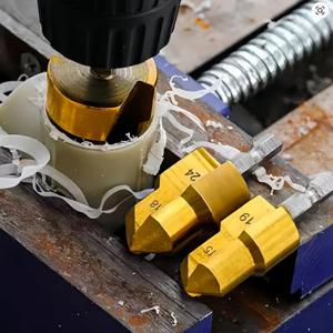 3개/세트 PPR 리프팅 드릴 비트 20/25/32mm 티타늄 스텝 드릴 비트 헥스 샹크 홀 오프너 코어 드릴 비트 (수도관 리밍용)