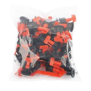 51Pcs 바닥 타일 레벨링 시스템 클립 스페이서 도자기 세라믹 레벨러 키트 타일 누워 벽 고정 건설 도구