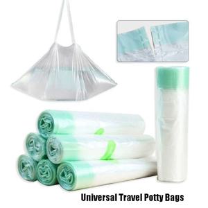 유아용 범용 일회용 변기 라이너, 유아용 훈련 변기 시트 빈 가방, 드로스트링 여행 변기 청소 가방, 50 개, 100 개