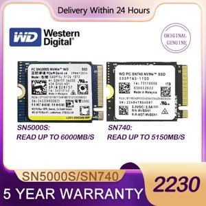 Western Digital WD SN740 SN5000S M.2 2230 SSD 2TB 1TB 256GB NVMe PCIe Gen4 x4 Microsoft Surface Pro X 노트북 3 스팀 데크용