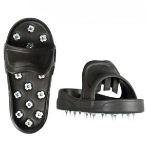 에폭시 바닥 코팅을위한 1 쌍 유연한 소프트 스파이크 신발 에폭시 페인트 셀프 레벨링 시멘트 EVA 소프트 소재 미국 대형 사이즈