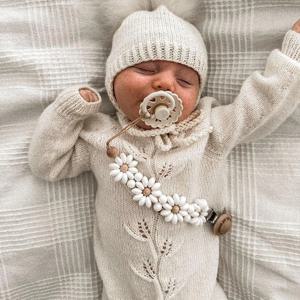 아기 젖꼭지 클립 꽃 노리개 클립 수제 실리콘 더미 젖꼭지 홀더 클립 신생아 필수 젖니가 남 장난감