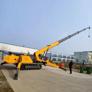 주문을 받아서 만들어진 휴대용 작은 유압 공간 크롤러 접히는 소형 거미 기중기 다중 명세 작업 플랫폼