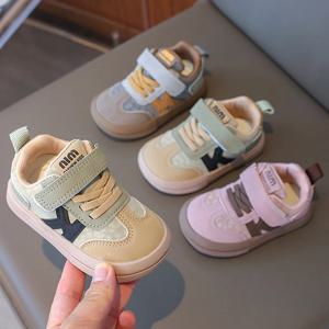 어린이를위한 봄 스포츠 신발 PU 가죽 소년 소녀 운동화 부드러운 밑창 방수 유아 아기 인체 공학적 아동 운동화