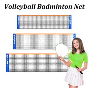 테니스 배구 훈련을위한 휴대용 배드민턴 네트 실내 야외 코트 가든 비치 뒷마당 사용을위한 접이식 나일론 네트