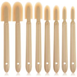 8pcs 실란트 마무리 도구 고무 코킹 실리콘 실란트 마무리 도구 확장 길이 고무 주걱 코킹 도구