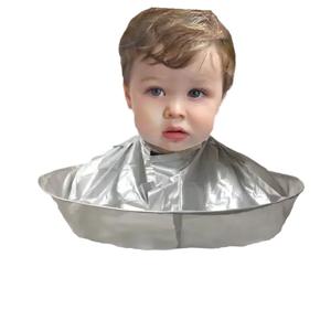 어린이 머리 자르기 모자, 재사용 가능한 머리 자르기 모자 도구, 접이식 머리 자르기 케이프, 가정용 머리 앞치마 머리 컷티에 적합