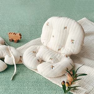 순면 통기성 아기 식탁의자 쿠션 유모차 사계절 매트 아동용 두꺼운 시트 쿠션