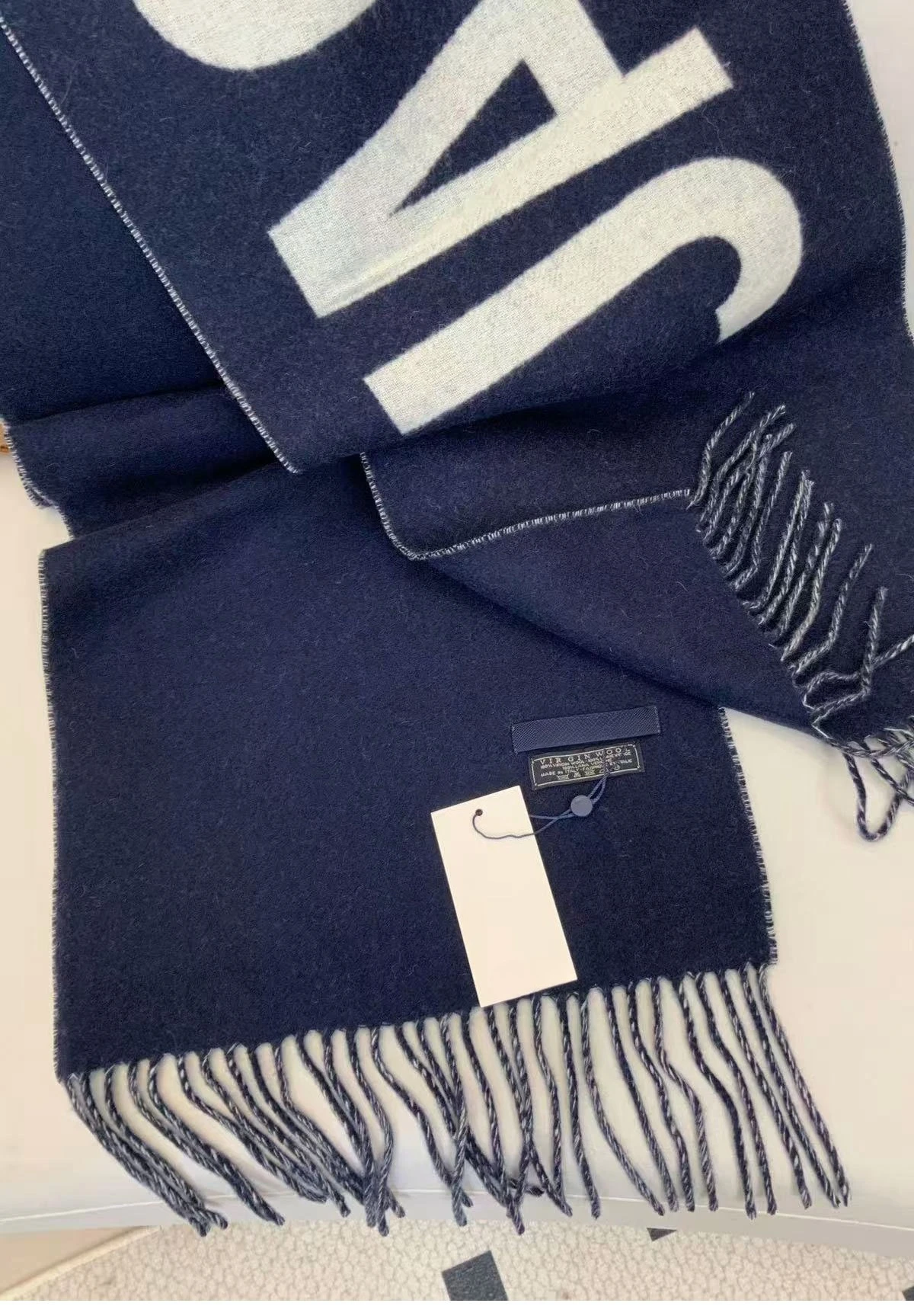 100% 울 여성용 스카프 럭셔리 브랜드 겨울 두꺼운 따뜻한 목도리 레터 고품질 여성 패션 캐시미어 스카프 Y2K