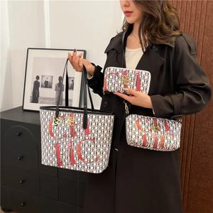 ​ 2025년 신상 여성 빈티지 모녀 가방 세트, 대용량 토트백, 여행용 3피스 크로스바디 슬링백, 시크하고 넉넉한 공간 ​