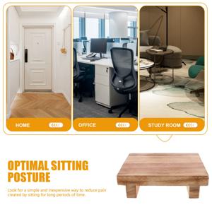 작은 나무 발판 노인용 스텝 스툴 사무실 가정 거실용 편안한 앉기 위한 발받침대