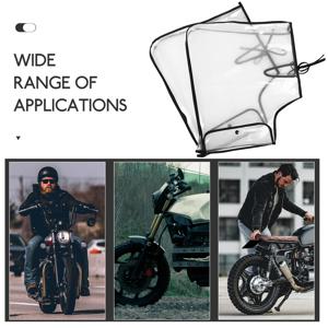 1쌍 오토바이 핸들바 커버 대형 방풍 방수 따뜻한 핸드 워머 장갑 오토바이 핸들바 머프 투명