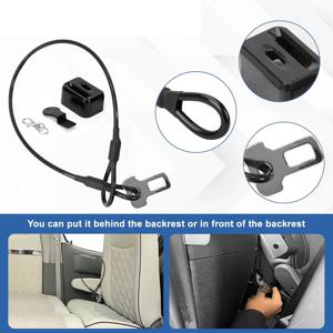 2세트 카라반 캐빈 보안 도어 스트랩-안전벨트 앵커를 사용한 도어 잠금 장치 내마모성 RV 도어 도난 방지 장치 모터홈